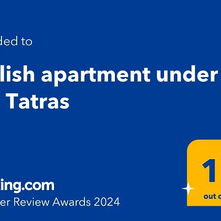 Apartment Stylish Under The Tatras Štrba
